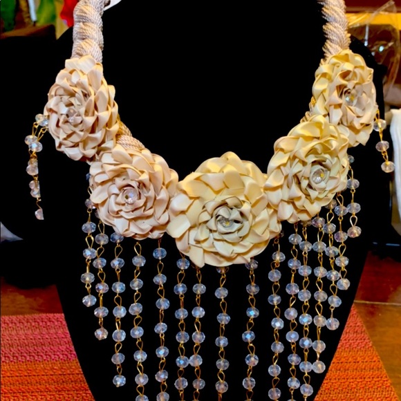 Hand Crafted Necklace And Matching Head Band. - Picture 1 of 1